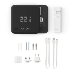 Tado Starter Kit Wired Smart Thermostat V3+ Black