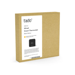 Tado Add-on Wired Smart Thermostat Black