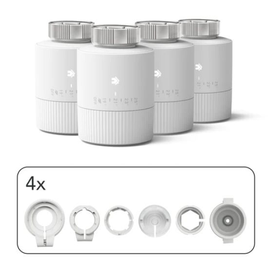Tado Smart Radiator Thermostat V3+ Basic Quattro Pack Tado Smart Radiator Thermostat V3+ Basic Quattro Pack