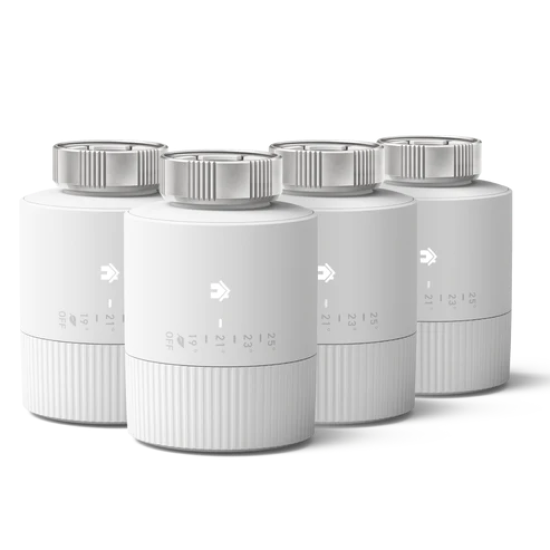 Tado Smart Radiator Thermostat V3+ Basic Quattro Pack Tado Smart Radiator Thermostat V3+ Basic Quattro Pack