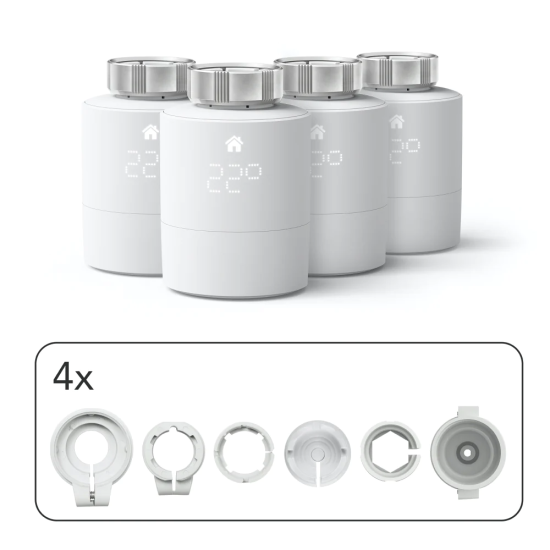 Tado Smart Radiator Thermostat V3+ Regular Quattro Pack Tado Smart Radiator Thermostat V3+ Regular Quattro Pack
